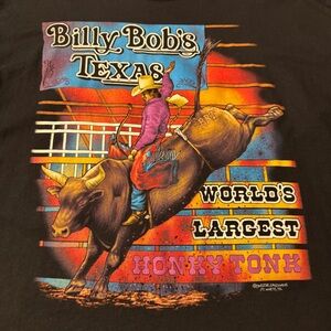 Men’s VINTAGE BILLY BOB'S TEXAS RODEO t-shirt, size XXL, MADE IN USA